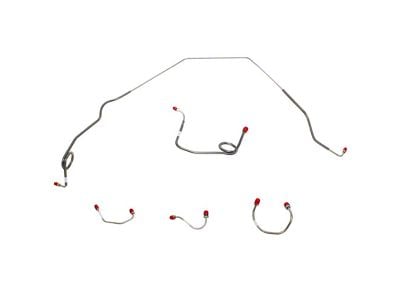 Fine Lines Front Brake Line Kit; Stainless (1969 Camaro w/ Non-Powered Disc Brakes)