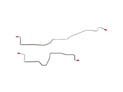 Fine Lines Rear Brake Line Kit; Steel (84-92 Camaro w/ 10-Bolt Axle & Rear Drum Brakes)