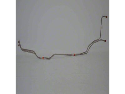 Fine Lines Transmission Cooler Lines with 1/2-Inch Radiator Ports; Steel (70-74 Camaro w/ TH350/400 Transmission)