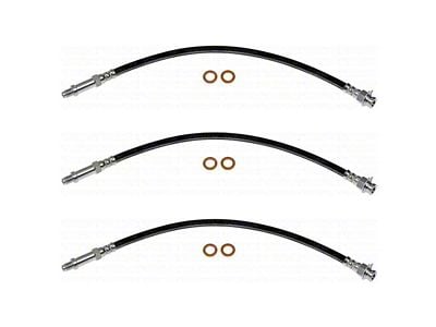 Fine Lines Complete Brake Hose Kit; Rubber (53-62 Corvette C1)