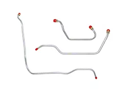 Fine Lines Cross Fire Fuel Injection Feed Lines; Steel (1982 350 V8 Corvette C3)