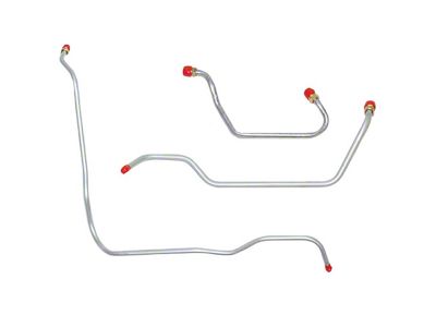 Fine Lines Cross Fire Fuel Injection Feed Lines; Steel (1982 350 V8 Corvette C3)