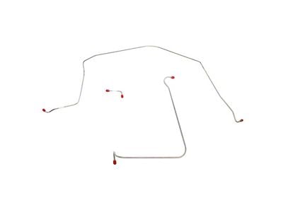 Fine Lines Front Brake Line Kit; Stainless (65-66 Corvette C2 w/o Power Brakes)