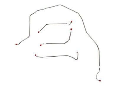 Fine Lines Front Brake Line Kit; Stainless (74-82 Corvette C3 w/o Power Brakes)