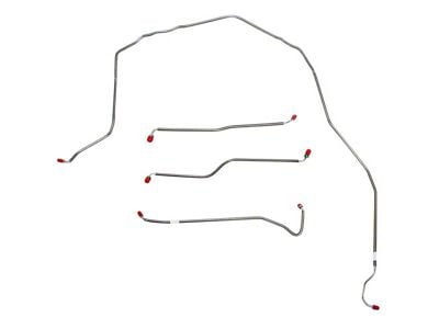 Fine Lines Front Brake Line Kit; Stainless (74-82 Corvette C3 w/ Power Brakes)