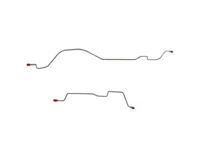 Fine Lines Rear Brake Line Kit; Stainless (56-62 Corvette C1)