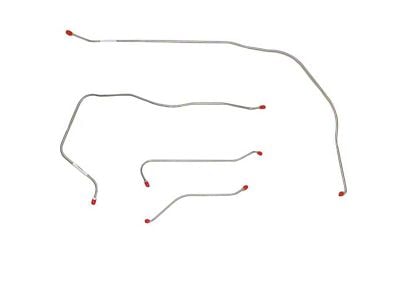 Fine Lines Front Brake Line Kit; Stainless (1955 Bel Air w/ Power Brakes)