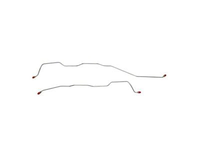 Fine Lines Rear Brake Line Kit; Stainless (55-57 Bel Air)