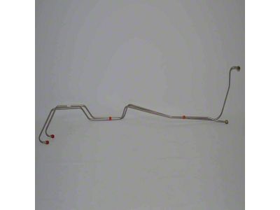 Fine Lines Transmission Cooler Lines; Stainless (55-56 V8 Bel Air w/ Powerglide Transmission)