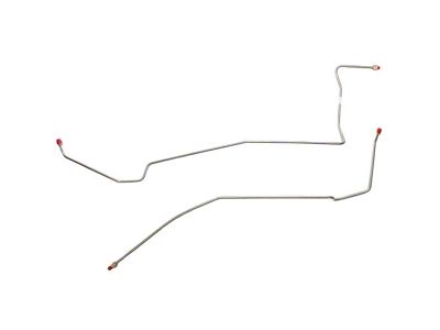 Fine Lines Transmission Cooler Lines; Stainless Steel (55-57 Big Block V8 150, 210, Bel Air, Nomad w/ 700R4 Transmission)