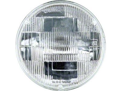 5-3/4-Inch Sealed Beam Headlight; Chrome Housing; Clear Lens (67-69 Firebird)