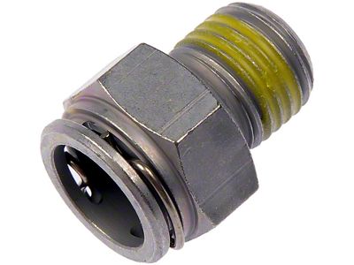 Automatic Transmission Oil Cooler Line Connector; 3/8 Tube x 1/4-18-Inch Thread (98-02 Firebird)