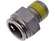 Automatic Transmission Oil Cooler Line Connector; 3/8 Tube x 1/4-18-Inch Thread (98-02 Firebird)