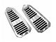 Billet Door Jamb Vents with FLAG logo; Machined Finish (67-69 Firebird)