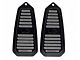 Billet Door Jamb Vents with LG logo; Black Anodized (67-69 Firebird)