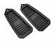 Billet Door Jamb Vents with LG logo; Black Anodized (67-69 Firebird)