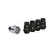 Black Acorn Wheel Locks; M12x1.5; Set of 4 (93-02 Firebird)