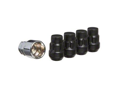 Black Acorn Wheel Locks; M12x1.5; Set of 5 (93-02 Firebird)