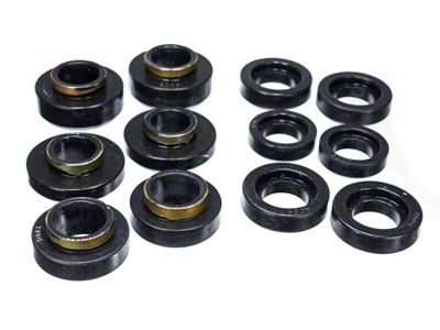 Body Mount Bushings; Black (67-75 Firebird)