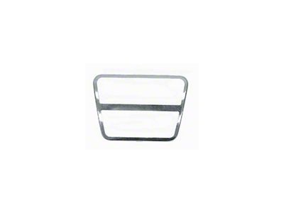 Brake/Clutch Pedal Pad Trim; Stainless Steel (67-68 Firebird)