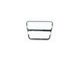 Brake/Clutch Pedal Pad Trim; Stainless Steel (67-68 Firebird)