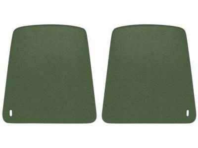 Bucket Seat Back Panels; Dark Green (69-70 Firebird)