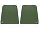 Bucket Seat Back Panels; Dark Green (69-70 Firebird)