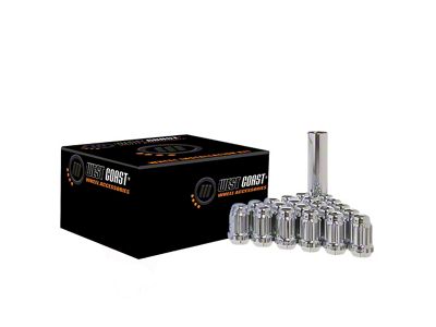 Chrome Acorn Spline Lug Nuts; M12x1.5; Set of 24 (93-02 Firebird)