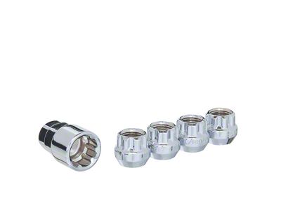 Chrome Acorn Wheel Locks; M12x1.5; Set of 4 (93-02 Firebird)