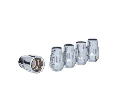 Chrome Acorn Wheel Locks; M12x1.5; Set of 4 (93-02 Firebird)