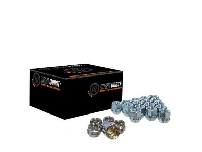 Chrome Open Acorn Lug Nuts; M12x1.5; Set of 24 (93-02 Firebird)