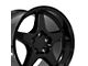 CV44 Hyper Black Machined Wheel; Rear Only; 17x11; 50mm Offset (93-02 Firebird)