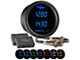 Dual Digital Wideband Air/Fuel Ratio Gauge; Black 7 Color (Universal; Some Adaptation May Be Required)