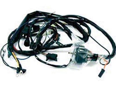 Firebird Engine Wiring Harness, V8, With Catalytic Converter, Without A/C, 1975