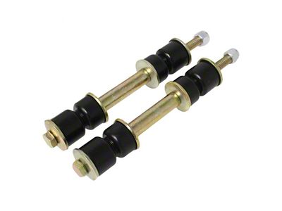 Front Adjustable Sway Bar End Links; 4-5/8 to 5-1/8-Inch; Black (93-02 Firebird)