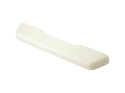 Front Arm Rest Pad; Passenger Side; White (68-69 Firebird)