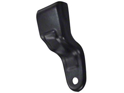 Front Bucket Seat Belt Housing; Driver Side; Black (67-69 Firebird)