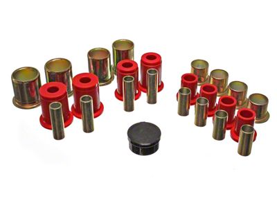 Front Control Arm Bushings; 1-5/8-Inch OD; Red (1973 Firebird)