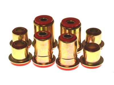 Front Control Arm Bushings; 1.65-inch OD; Round; Red (67-69 Firebird)