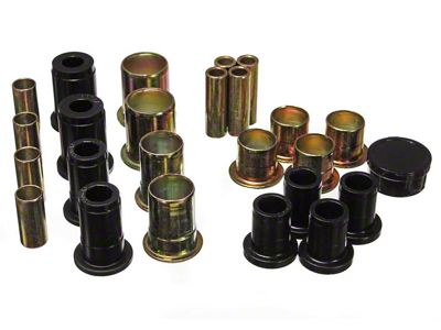 Front Control Arm Bushings; Black (70-72 Firebird)