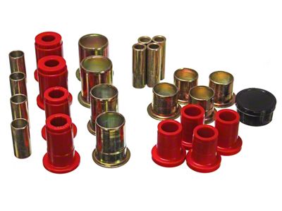 Front Control Arm Bushings; Red (70-72 Firebird)