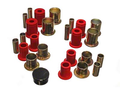 Front Control Arm Bushings; Red (80-81 Firebird)