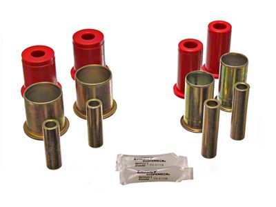 Front Control Arm Bushings; Red (82-92 Firebird)