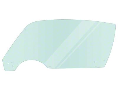 Front Door Window Glass; Light Green Tint; Driver Side (70-81 Firebird)