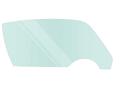 Front Door Window Glass; Light Green Tint; Passenger Side (70-81 Firebird)