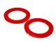 Front Upper Coil Spring Isolators; 0.275-Inch; Red (76-92 Firebird)