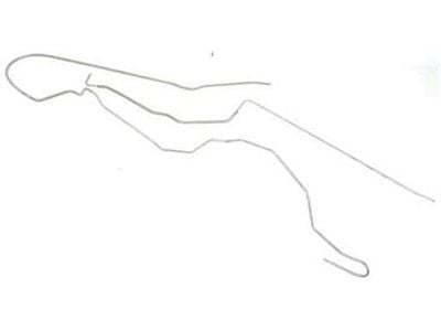 Firebird Fuel Line, Front To Rear, 3/8, 1974