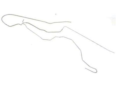 Firebird Fuel Line, Front To Rear, 3/8, Stainless Steel, 1974