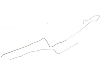 Firebird Fuel Line, Front To Rear, 403 c.i., 1/4, Stainless Steel 1977-1979