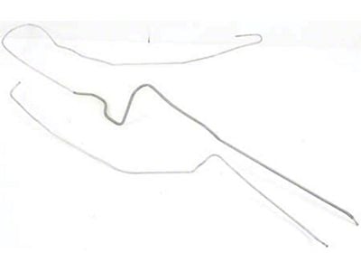 Firebird Fuel Line, Return, Front To Rear, 305 c.i., 1/4, Stainless Steel, 1981